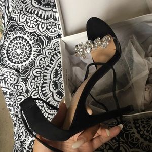 Black Strappy Fashion Nova Heels